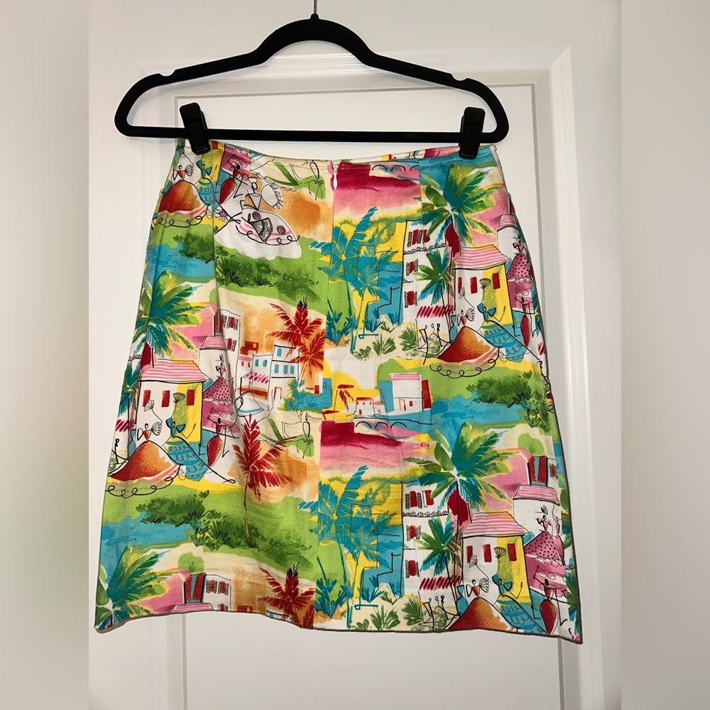 Goodclothes size 6 vintage skirt with fun print
